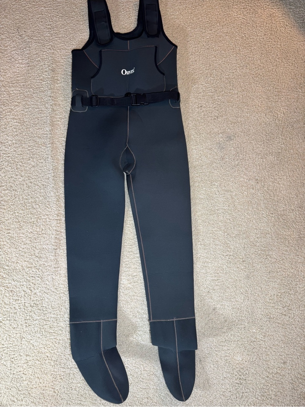 Orvis mens neoprene90/ Nylon10 Chest High Stocking Foot Waders  Size M